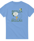 skolhumor t-shirt Skolka från skolan ljusblå tröja med illustration