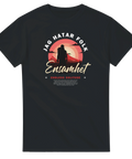 Rolig statement-t-shirt Jag hatar folk i blå färg