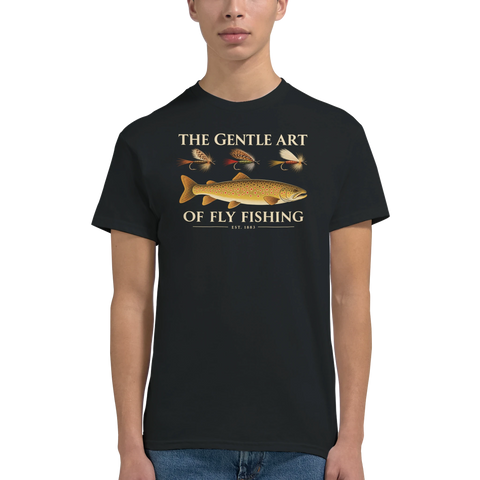 T-shirt med motivet The Gentle Art of Fly Fishing