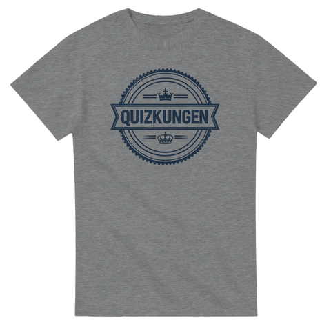 T-shirt Quizkungen retro logga mörkgrå