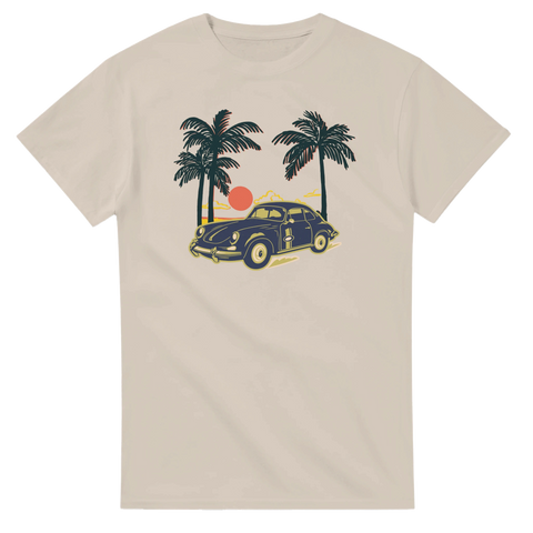 T-shirt Original - Car & Palm – t-shirt med unikt designtryck