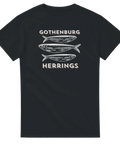 t-shirt Gothenburg Herrings svart tröja med sillmotiv