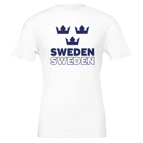 Tre kronor Sweden t-shirt svensk landslag fotboll hockey