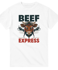 Grafisk illustration av en ko som stridspilot – retro t-shirt design