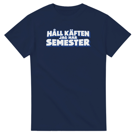 Produktbild 3 av rolig t-shirt med texten Håll käften, jag har semester