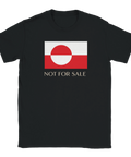 T-shirt med Grönlands flagga och ett provokativt statement-budskap