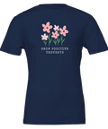 Grow positive Thoughts" textmotiv vit t-shirt