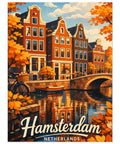 Poster med texten "Hamsterdam" i retrostil