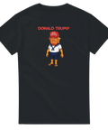 Grafiskt tryck med Donald Trump i sjömanskostym – svart t-shirt