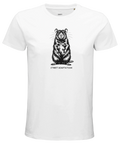 T-shirt med statement-design föreställande en råtta i svartvitt
