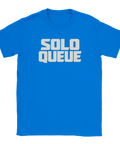 Blå t-shirt med kaxig textdesign inspirerad av MOBA-kultur