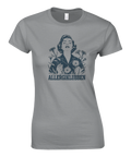 Grafiskt tryck i vintagestil med texten Allergiklubben – stilren t-shirt med attityd