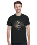 Stolt mås i stickad mössa och halsduk – retro t-shirt design