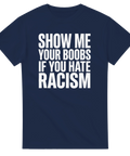Minimalistiskt citat-tryck med satirisk humor – grafisk t-shirt med text