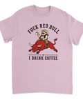 Vintage stil kaffe-tryck med satirisk text – rolig t-shirt