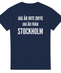 Kaxigt citat-tryck om stockholmare – grafisk t-shirt med attityd