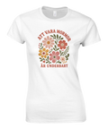 Retro blommotiv med texten Att vara mormor är underbart – grafisk t-shirt
