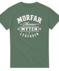 Vintage inspirerat motiv till morfar på olivgrön t-shirt