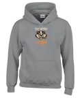 Billy Badger-tryck med arg grävling som röker cigarr på grå barnhoodie med "Six Seven Dude".