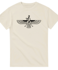 Farvahar zoroastrism symbol andlig persisk design t-shirt