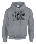 Grafiskt tryck med humoristiskt citat på gråmelerad hoodie