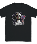 Grafiskt tryck med kaxiga zombie-björnar och Shirty Street Wear logotyp
