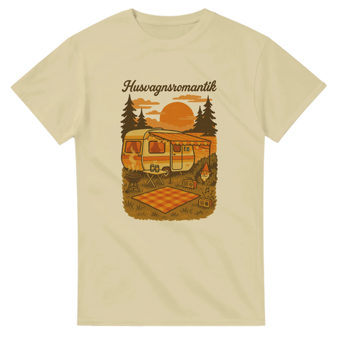 T-shirt - Husvagnsromantik – t-shirt med unikt designtryck