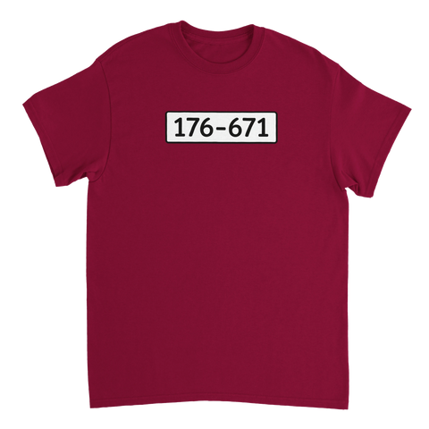 Minimalistiskt Björnligan-motiv med sifferkombination – vintage stil