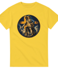 Klassiskt tryck med Gustav II Adolf på ljusgul t-shirt