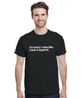 Rolig T-shirt med text Sorry I was late I saw a squirrel ekorre