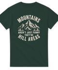 Vintage illustration av berg och granskog med ordvits – grafisk t-shirt
