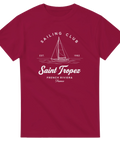 Vintage-inspirerat Saint Tropez Sailing Club-motiv – klassisk t-shirt för seglare