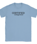 Schlager t-shirt för Melodifestivalen-fans – motiv Certified Schlagerlover