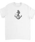 Nautiskt ankare med rep och Sailor-text – marin grafisk t-shirt