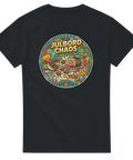 Retro illustration av ett kaotiskt svenskt julbord – humoristisk t-shirt