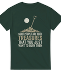 Minimalistisk illustration av en gravplats – t-shirt med svart humor