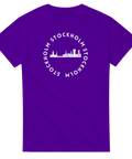 T-shirt med - Stockholm motiv – stadshorisont design