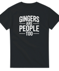 Svart t-shirt med kaxigt statement-tryck i minimalistisk retrostil