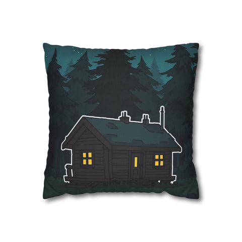 Kuddfodral - Cozy Cabin Forest Night