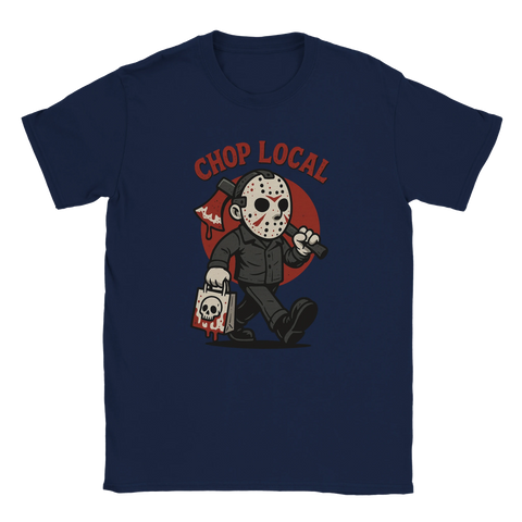 T-shirt med skräckfilmsinspirerat tryck