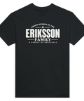 Svart t-shirt med texten Eriksson – A Family of Originals