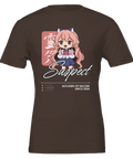 Suspect" textmotiv svart t-shirt premium herr