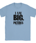 Ljusblå t-shirt med ett nostalgiskt citat för filmälskare