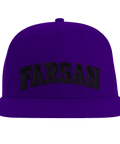 Keps med texten "Farsan" i vit text på svart keps