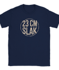 T-shirt med provokativ textdesign i stämplad stil