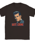 Brun t-shirt med provokativt motiv i klassisk Hollywood-affischstil