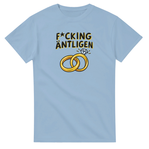 T-shirt med förlovningsringar och texten F*cking äntligen