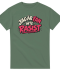Retroinspirerad textdesign med humoristiskt citat – olivgrön grafisk t-shirt