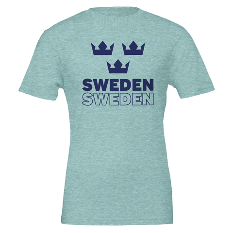 Svensk t-shirt tre kronor sommarfest student present souvenir