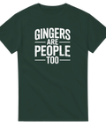 Mörkgrön t-shirt med rolig text för gingers med självdistans